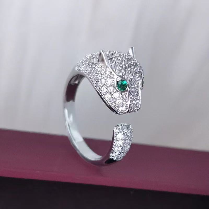 European and American Exaggerated Personality Trendy People Open Mouth Eating Ring