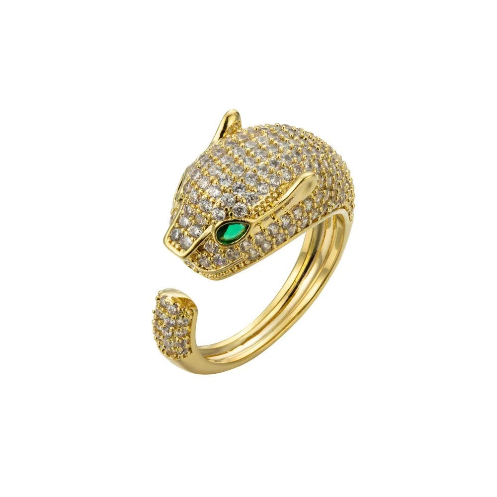 European and American Exaggerated Personality Trendy People Open Mouth Eating Ring