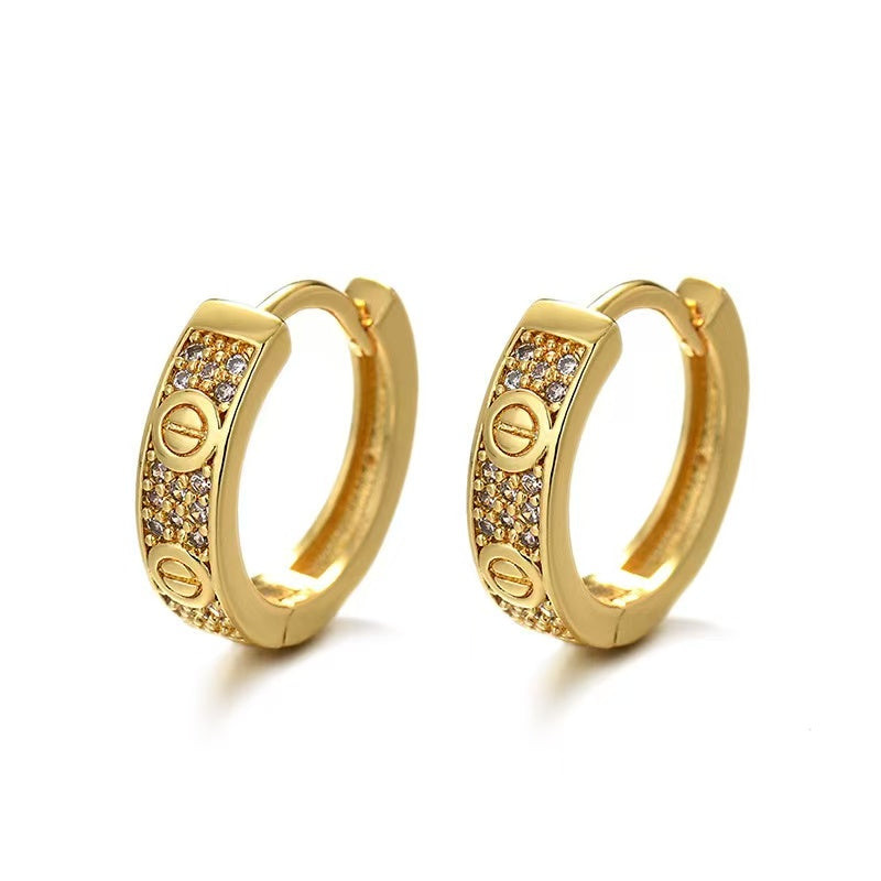 non fading light luxury niche retro earrings for female actors