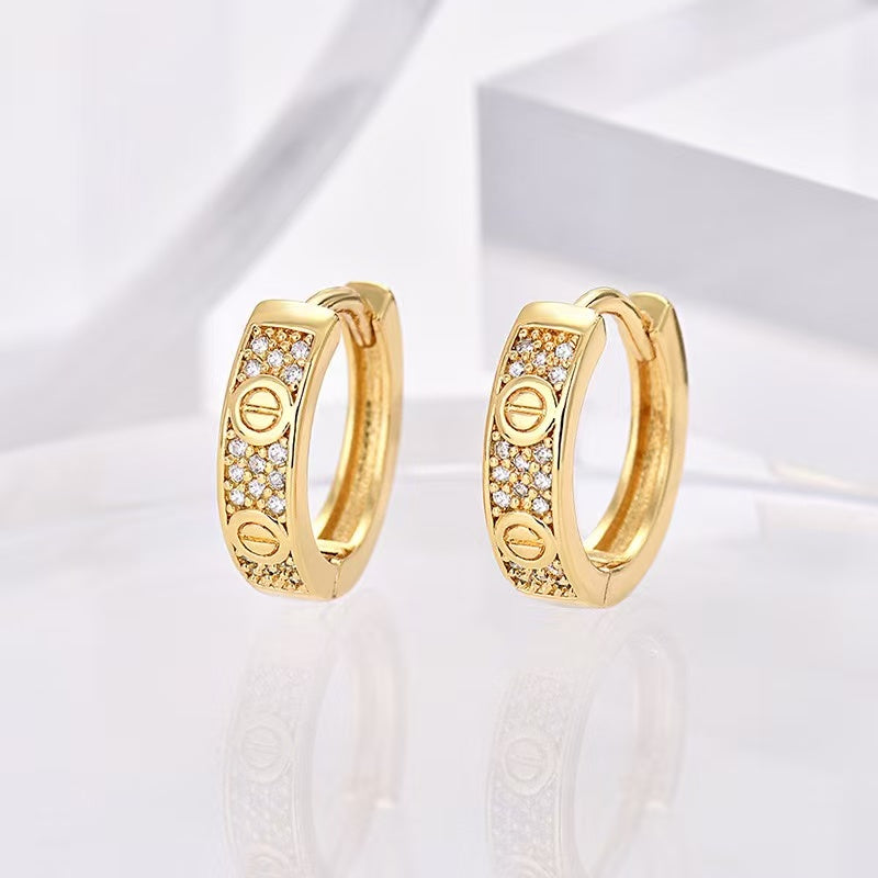 non fading light luxury niche retro earrings for female actors