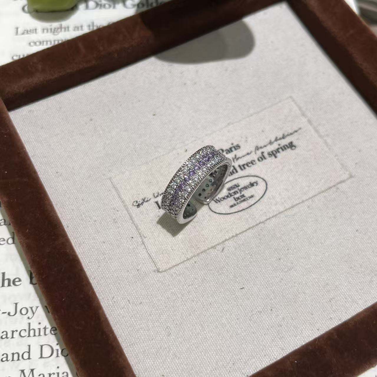 Light Luxury Three row Full Diamond Set