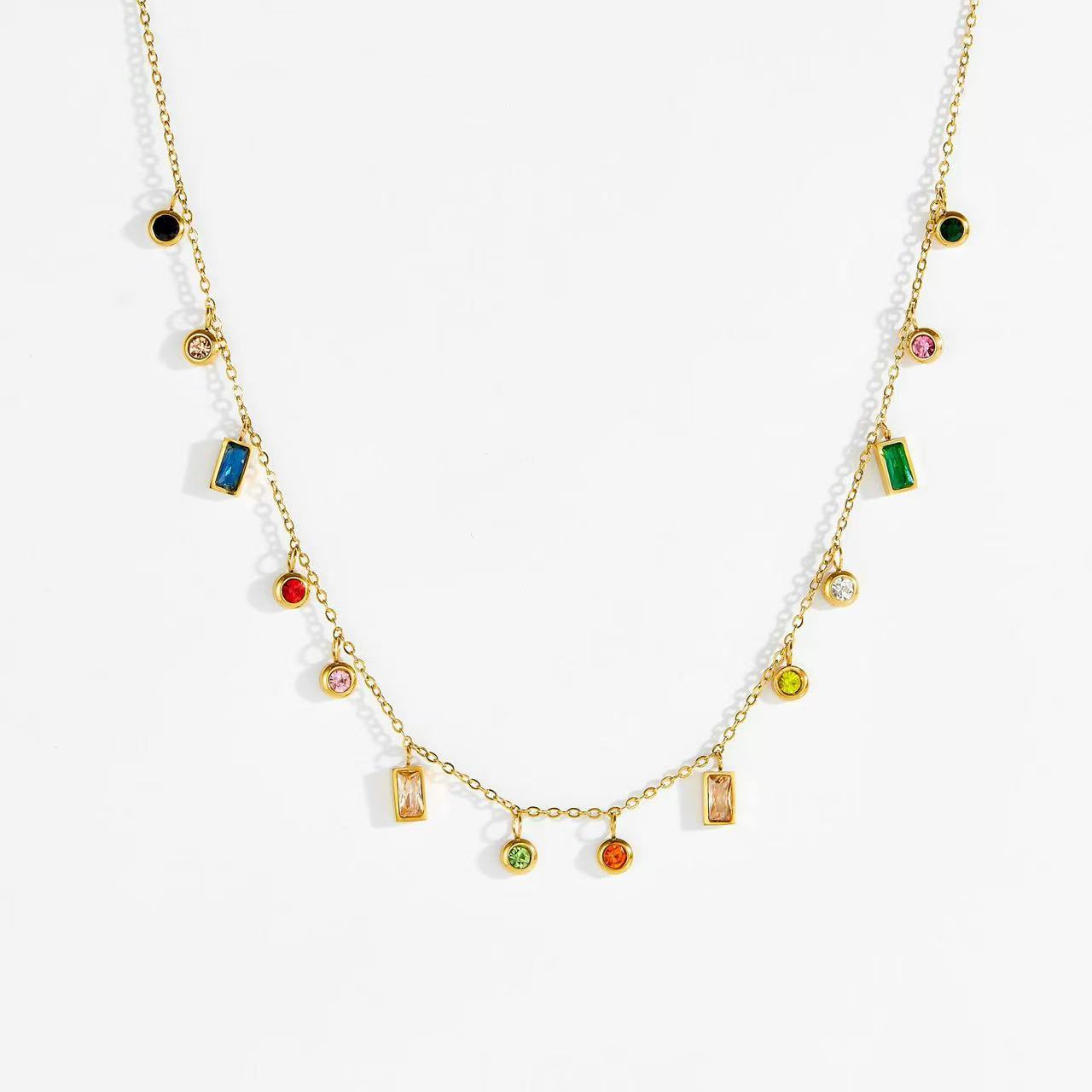 multiple colored zircon jewelry sets