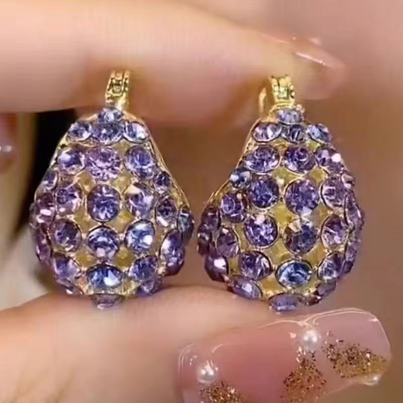 Elegant and sophisticated purple earrings