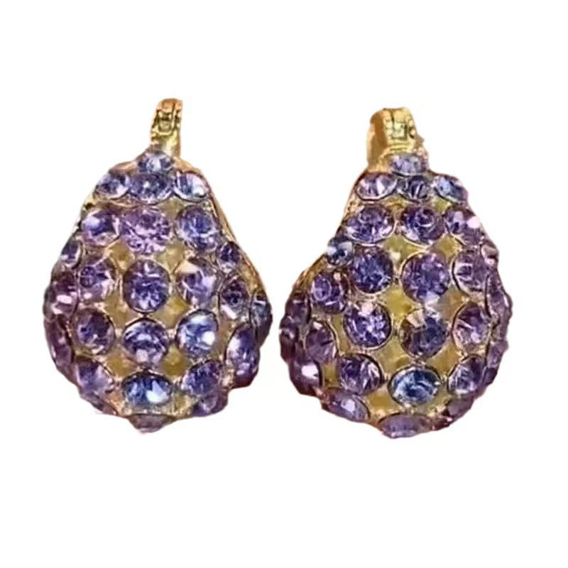 Elegant and sophisticated purple earrings