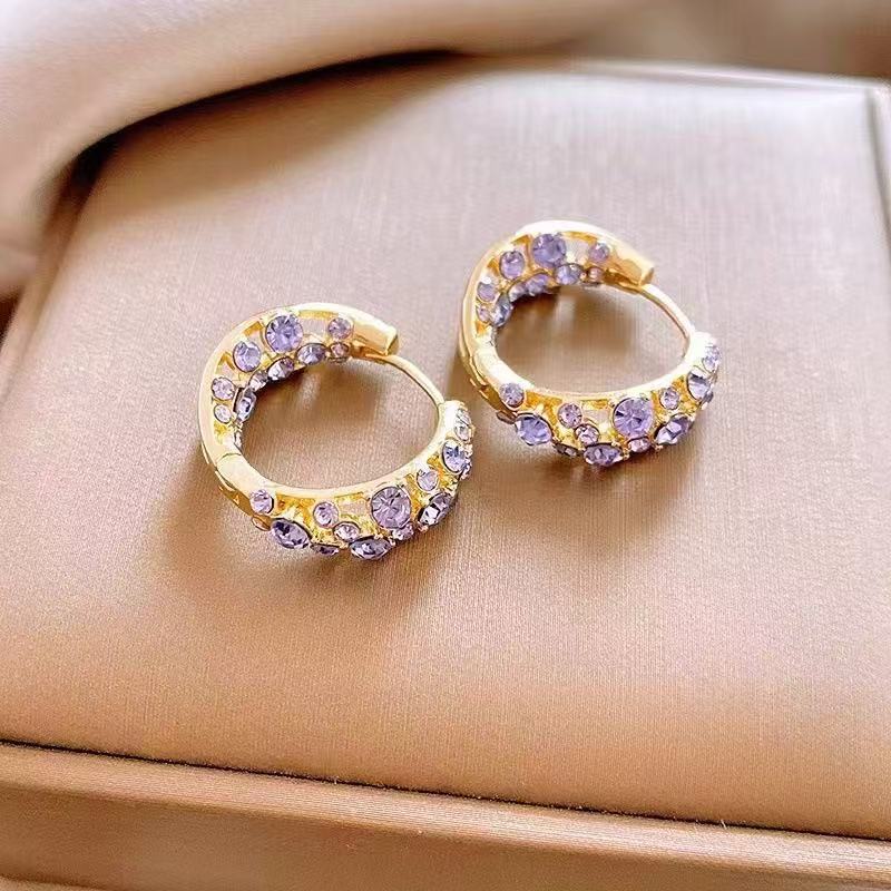 Elegant and sophisticated purple earrings