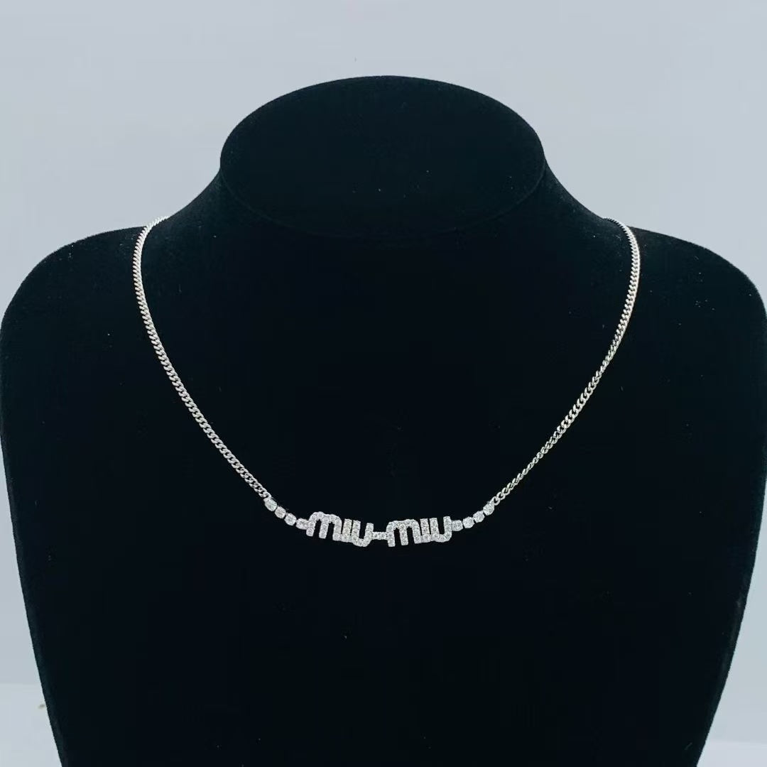 MIU MIU letter necklace