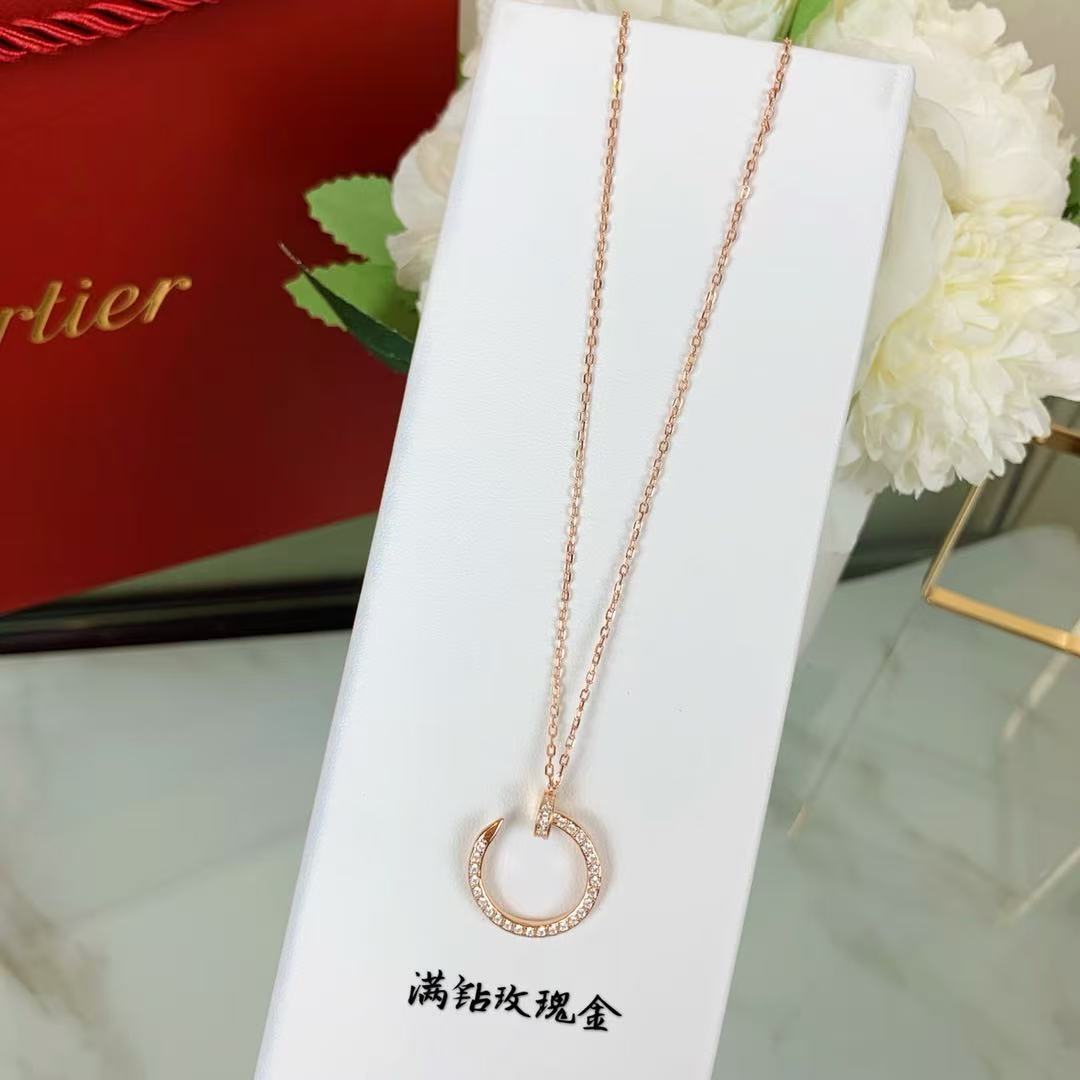 Cartier diamond stud necklace