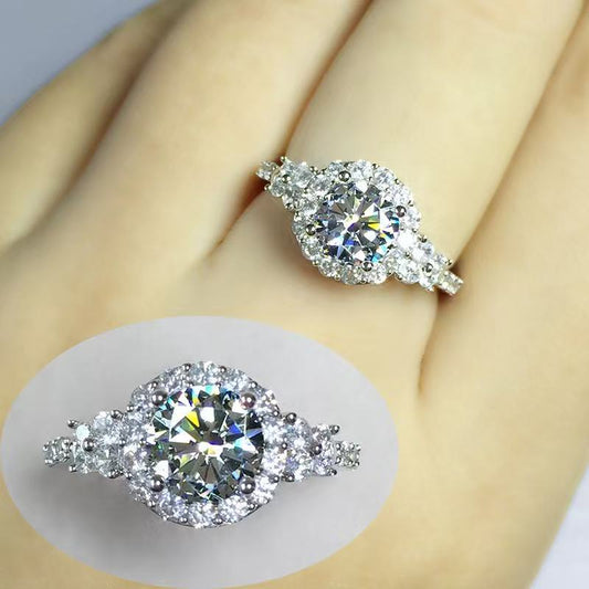 Popular D-color Moissanite Diamond Ring