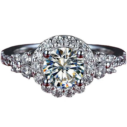 Popular D-color Moissanite Diamond Ring