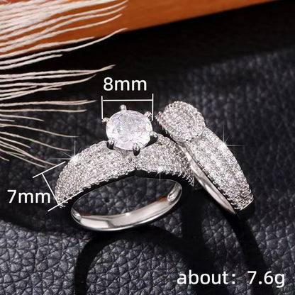 flash diamond engagement set ring