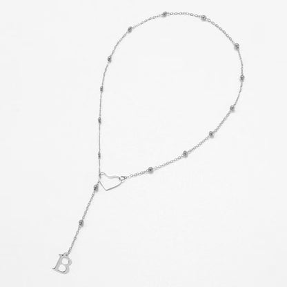 26 Letter Stainless Steel Bead Chain Lock Bone Chain