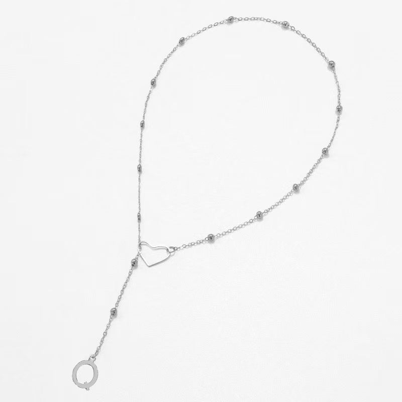 26 Letter Stainless Steel Bead Chain Lock Bone Chain
