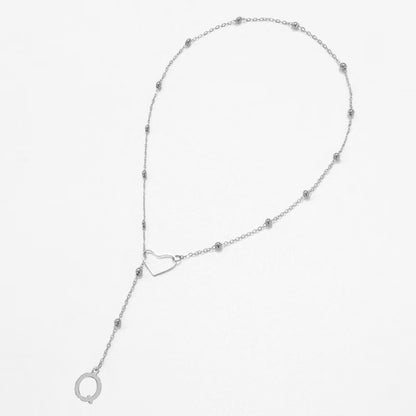 26 Letter Stainless Steel Bead Chain Lock Bone Chain