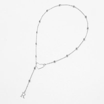 26 Letter Stainless Steel Bead Chain Lock Bone Chain