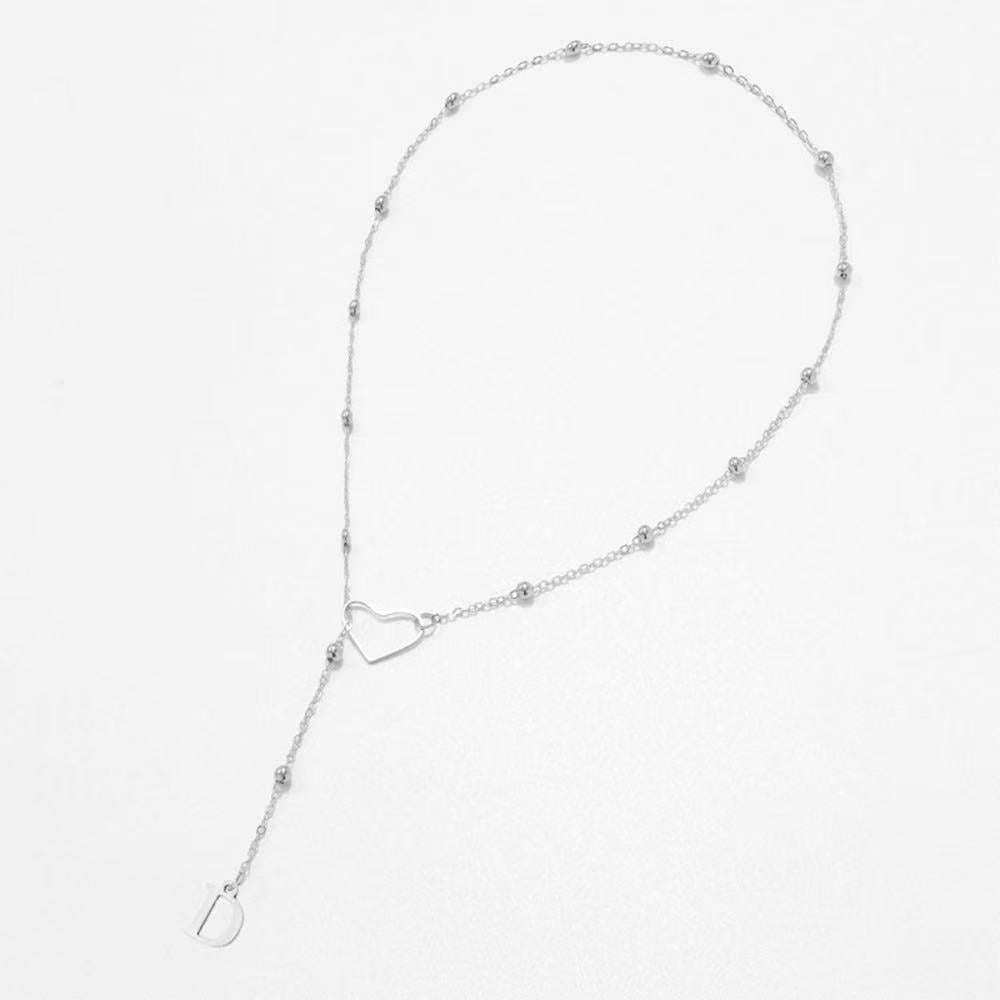 26 Letter Stainless Steel Bead Chain Lock Bone Chain