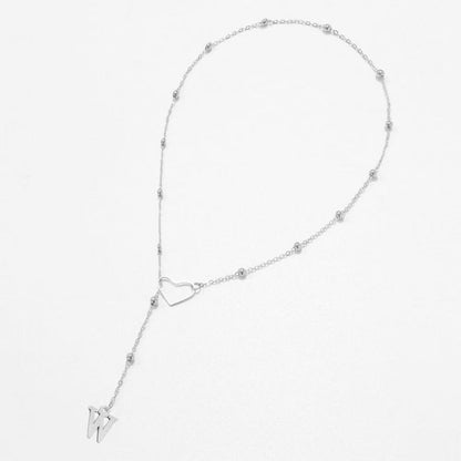 26 Letter Stainless Steel Bead Chain Lock Bone Chain