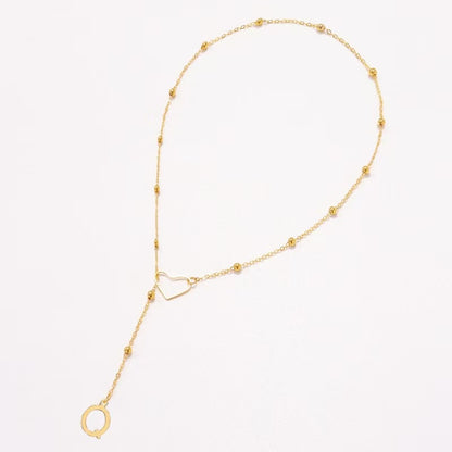 26 Letter Stainless Steel Bead Chain Lock Bone Chain