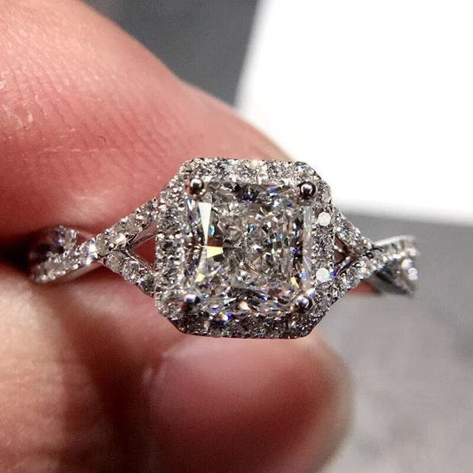 Square Diamond Ring