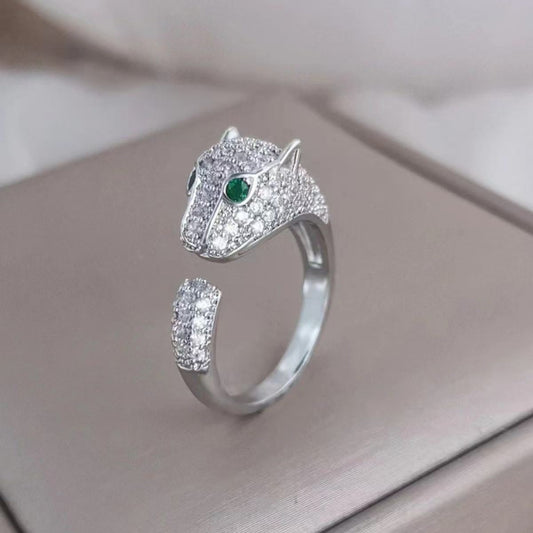 European and American Exaggerated Personality Trendy People Open Mouth Eating Ring