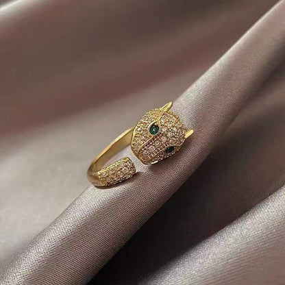 European and American Exaggerated Personality Trendy People Open Mouth Eating Ring