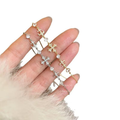 cross shaped bracelet, light luxury