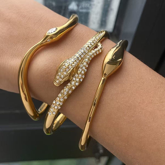 American stainless steel snake bracelet