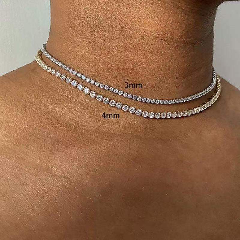 Sparkling Diamond Full Diamond Women's Necklace