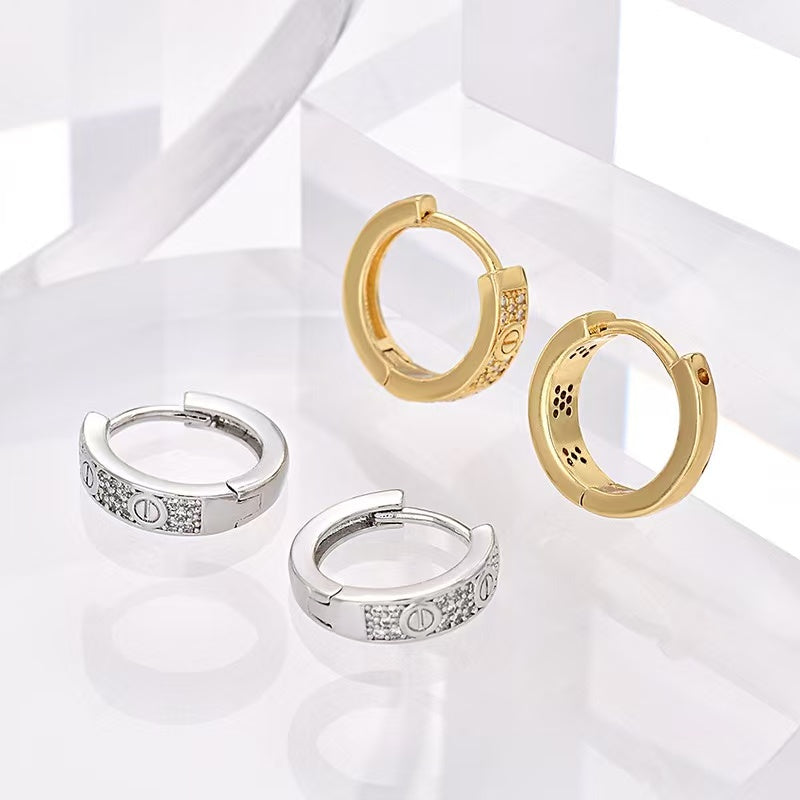 non fading light luxury niche retro earrings for female actors