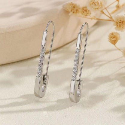 pin clip clip shaped earrings