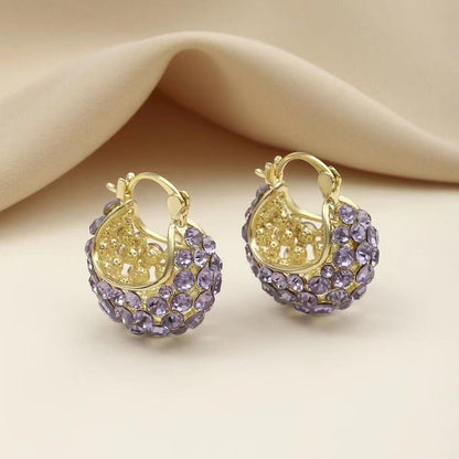Elegant and sophisticated purple earrings