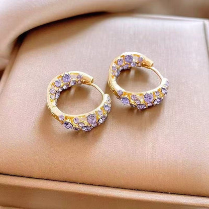 Elegant and sophisticated purple earrings