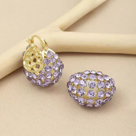 Elegant and sophisticated purple earrings