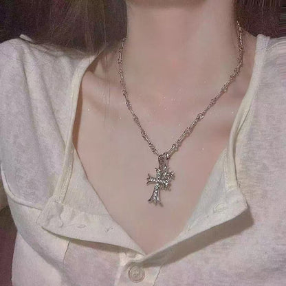 Personalized Metal Trendy Cross Necklace