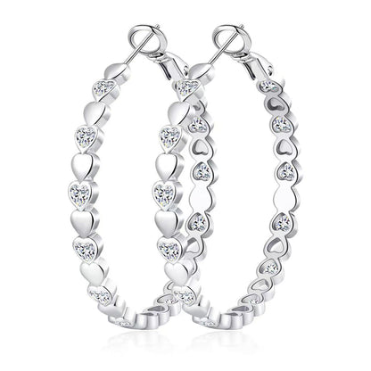 border heart-shaped earrings