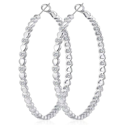 border heart-shaped earrings