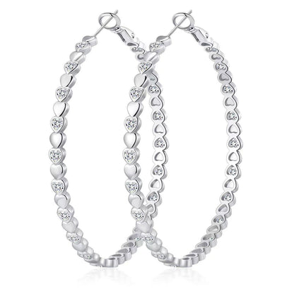 border heart-shaped earrings