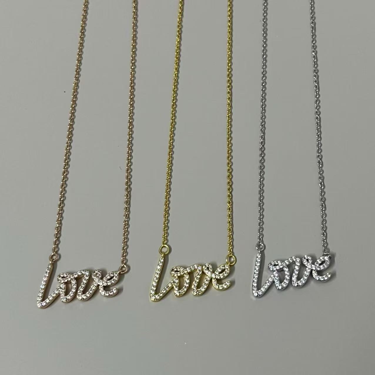 Tiffany LOVE Diamond Necklace