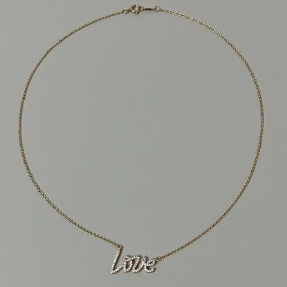Tiffany LOVE Diamond Necklace