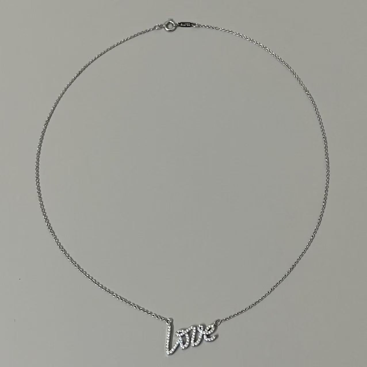 Tiffany LOVE Diamond Necklace