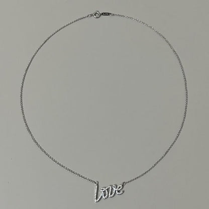 Tiffany LOVE Diamond Necklace