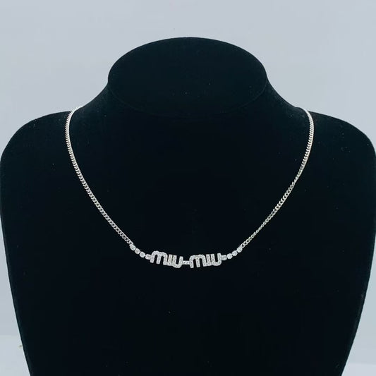 MIU MIU letter necklace