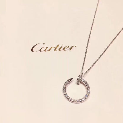 Cartier diamond stud necklace