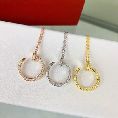 Cartier diamond stud necklace