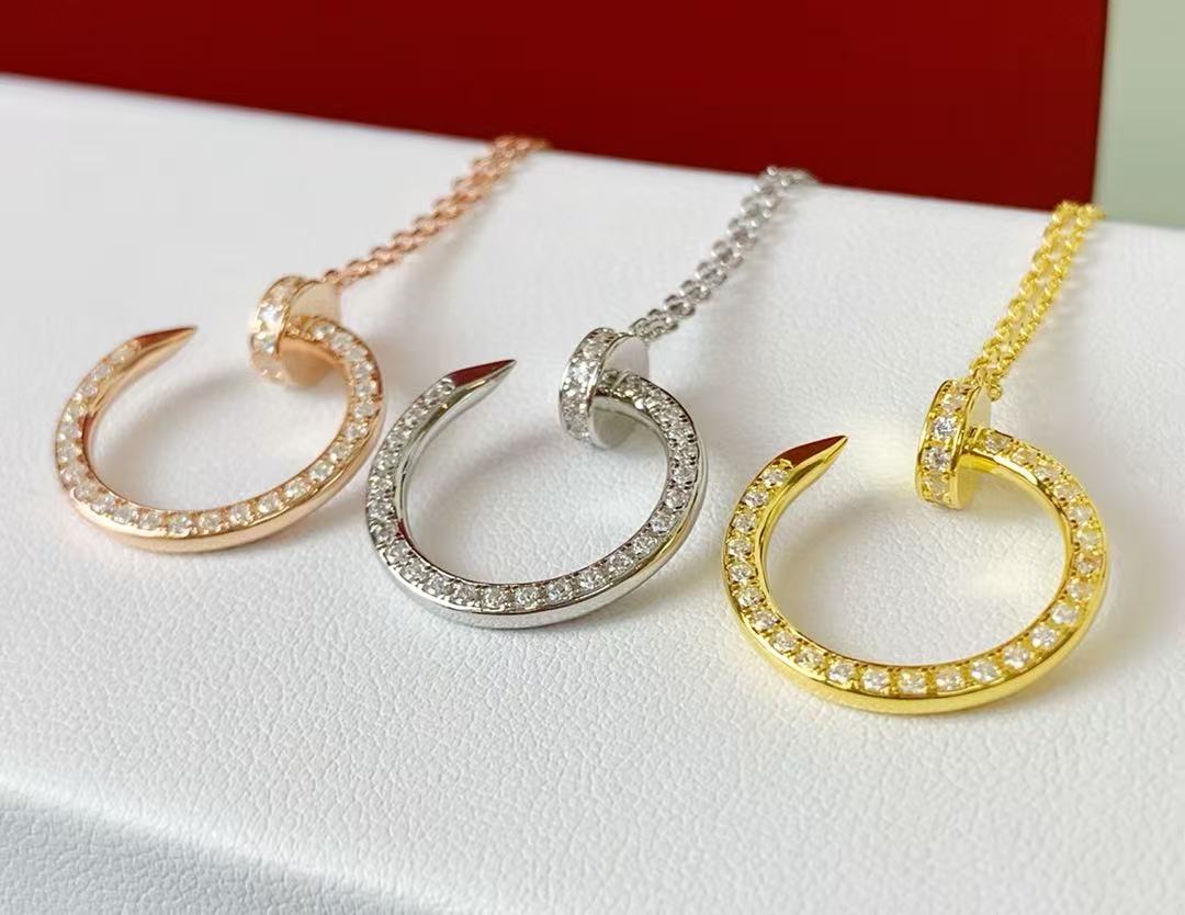 Cartier diamond stud necklace