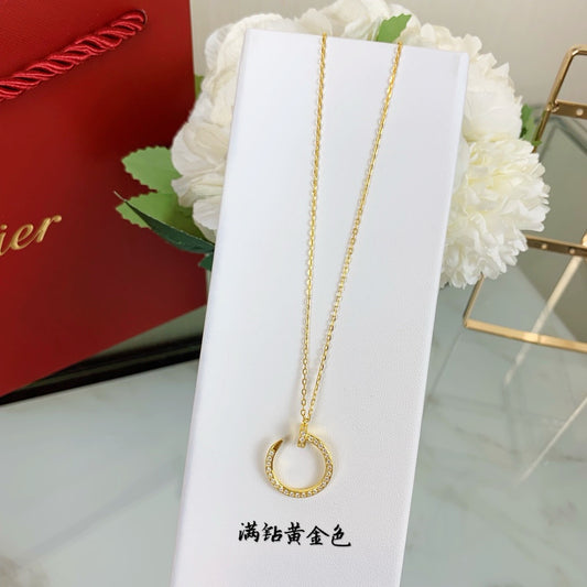 Cartier diamond stud necklace